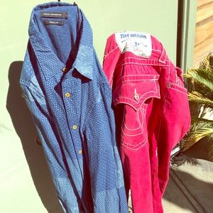 True Religion jeans, red, 34X31